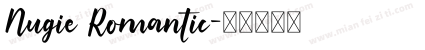 Nugie Romantic字体转换